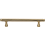 Ashley Norton Hex 5-1/2" Center to Center Solid Bronze Urban Modern Luxury Geometric Cabinet Bar Handle / Drawer Bar Pull Natural Bronze